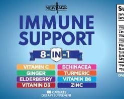 New Age Immune Support 8-In-1 - 60 capsules
