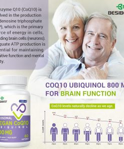 Besibest Liposomal Vegan CoQ10 UbiQunol (800 mg) - 60 softgels