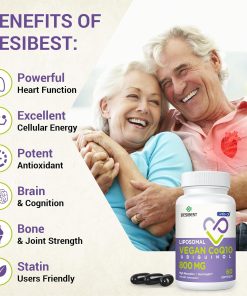 Besibest Liposomal Vegan CoQ10 UbiQunol (800 mg) - 60 softgels