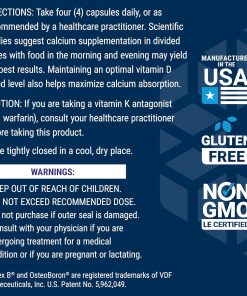 Life Extension Bone Restore Calcium Supplement with Vitamin K2 - 120 capsules