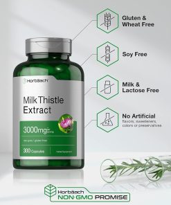 Horbaach Milk Thistle Extract (3,000 mg) - 300 capsules