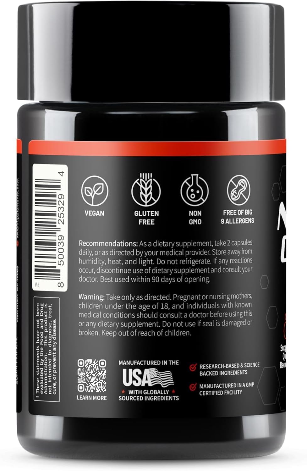 SNAP Nitric Oxide Booster - 60 capsules