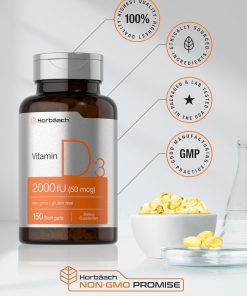 Horbaach Vitamin D3 (2,000 IU - 50 mcg) - 150 softgels