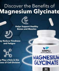 Simpli Supplements Magnesium Glycinate - 180 capsules