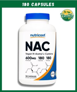 Nutricost Nac Vegan N-Acety L-Cysteine (600 mg) - 180 capsules
