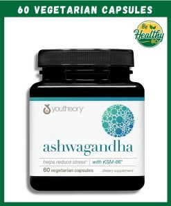 Youtheory Ashwagandha with KSM-66 - 60 vegetarian capsules