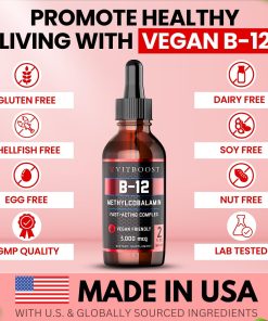 Vitboost B-12 Methylcobalmin (5,000 mcg) Extra Strength Energy Booster - 60 ml