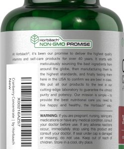 Horbaach Cranberry Concentrate + Vitamin C (30,000 mg) - 120 capsules
