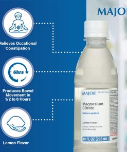 Major Magnesium Citrate Saline Laxative Lemon Flavor - 296 ml