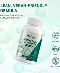 Heivy Magnesium Glycinate with B6 (500 mg) - 120 tablets