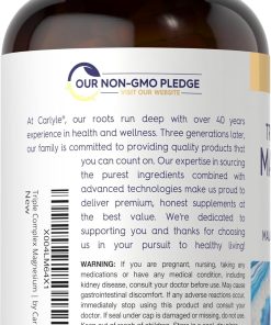 Carlyle Triple Complex Magnesium Malate + Glycinate + Citrate (400 mg) - 240 vegetarian capsules