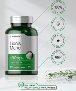Horbaach Lion's Mane (4,200 mg) - 120 vegetarian capsules