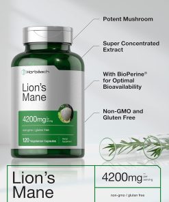 Horbaach Lion's Mane (4,200 mg) - 120 vegetarian capsules