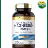 Carlyle Triple Complex Magnesium Malate + Glycinate + Citrate (400 mg) - 240 vegetarian capsules