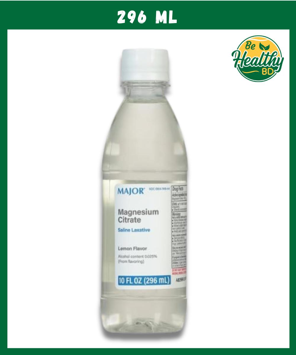Major Magnesium Citrate Saline Laxative Lemon Flavor - 296 ml