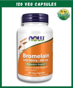 Now Bromelain 2,400 GDU/g (500 mg) - 120 veg capsules