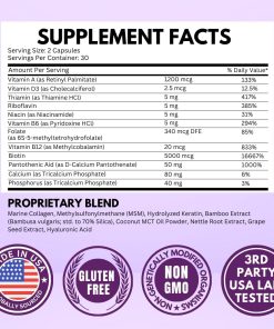 Vitboost Biotin Collagen & Keratin (25,000 mcg) - 60 capsules