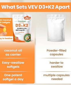 Corefeel Vitamin D3 & K2 (10,000 IU - 200 mcg) - 300 softgels