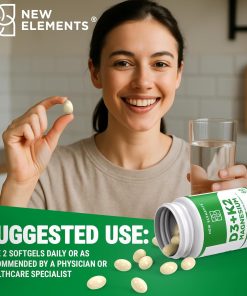 New Elements D3 + K2 Magnesium - 60 softgels