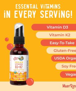 Mary Ruth's Vitamin D3 + K2 Vegan Liquid Spray - 30 ml