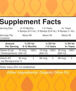 Mary Ruth's Vitamin D3 + K2 Vegan Liquid Spray - 30 ml