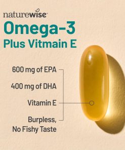Nature Wise Omega-3 (1,000 mg) Plus Vitamin E - 60 softgels