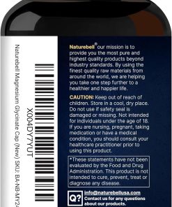 Naturebell Magnesium Glycinate (500 mg) Pure - 240 vegetarian capsules
