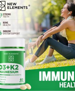 New Elements D3 + K2 Magnesium - 60 softgels