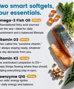 Prime MD Fish Oil Omega-3 D3 & K2 Co-Q-10 - 120 softgels