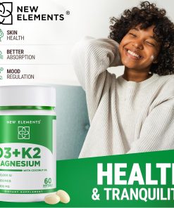New Elements D3 + K2 Magnesium - 60 softgels