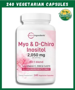 Micro Ingredients Myo & D-Chiro Inositol (2,050 mg) - 240 vegetarian capsules