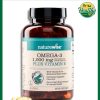 Nature Wise Omega-3 (1,000 mg) Plus Vitamin E - 60 softgels