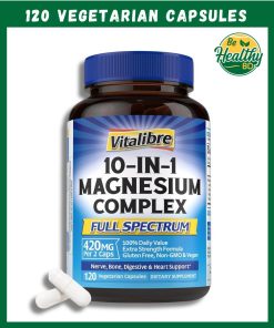 Vitalibre Magnesium Complex 10-in-1 Full Spectrum (420 mg) - 120 vegetarian capsules