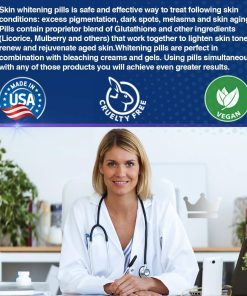 Skin Whitening Glutathione (2,000 mg) - 180 vegan capsules