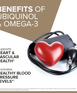 Qunol Plus Ubiquinol Active CoQ10 (200 mg) + Omega-3 (250 mg) - 90 softgels
