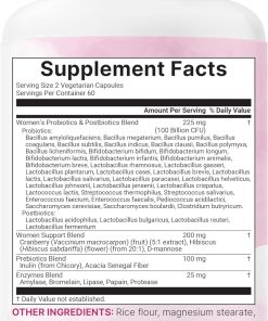Micro Ingredients Women's Probiotics (100 billion CFU) - 120 vegetarian capsules