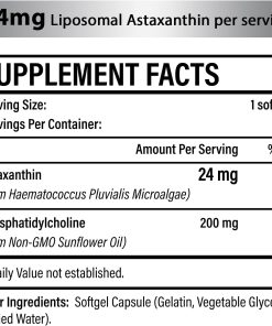 Osasuna Liposomal Astaxanthin (24 mg) - 60 softgels