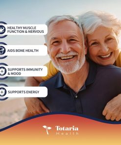 Totaria Health Magnesium Glycinate & D3+k2 (5,000 IU + 180 mcg) - 120 softgels
