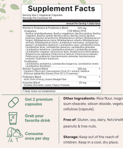 Micro Ingredients Women's Probiotics (100 billion CFU) - 120 vegetarian capsules