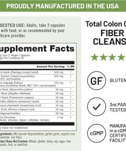 Nature Wise Fiber Cleanse Total Colon Care - 60 vegan capsules