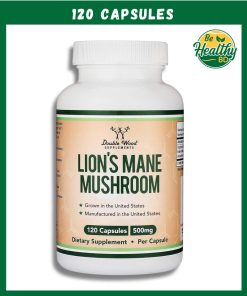 Double Wood Lion's Mane Mushroom (500 mg) - 120 capsules