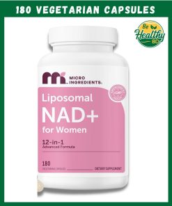 Micro Ingredients Liposomal NAD+ for women 12-in-1 Advanced Formula - 180 vegetarian capsules
