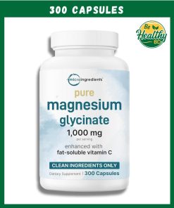 Micro Ingredients Magnesium Glycinate (1,000 mg) - 300 capsules