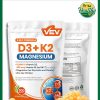 VEV Corefeel Vitamin D3 & K2 (10,000 IU - 200 mcg) + Magnesium - 300 softgels