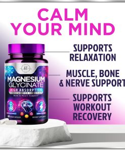 Hello Lovelyi Magnesium Glycinate High Absorption (1,000 mg) - 60 veggie capsules