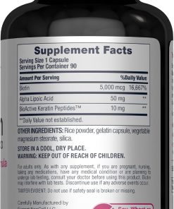 Neocell Biotin + Keratin + Alpha Lipoic Acid - 90 capsules