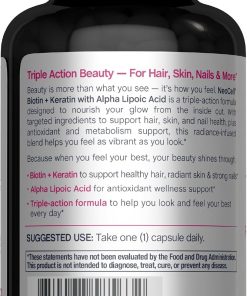 Neocell Biotin + Keratin + Alpha Lipoic Acid - 90 capsules