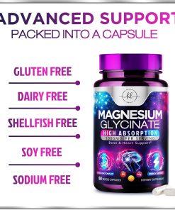 Hello Lovelyi Magnesium Glycinate High Absorption (1,000 mg) - 60 veggie capsules