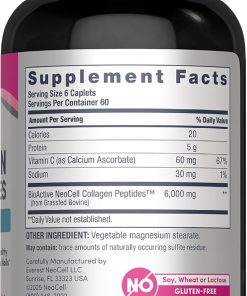 Neocell Collagen Peptides + Vitamin C (6,000 mg) Grassfed - 360 caplets