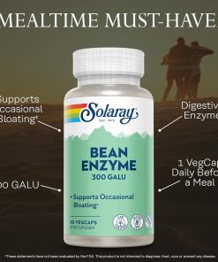 Solaray Bean Enzyme (300 GaIU) - 60 veg capsules